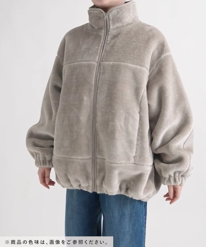 25日迄☆LEPSIM☆ドロストマイクロファーブルゾン　ブラック LEPSIM｜ドロストマイクロファーブルゾン | Rakuten Fashion(楽天