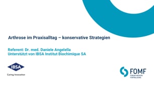 Arthrose im Praxisalltag – konservative Strategien