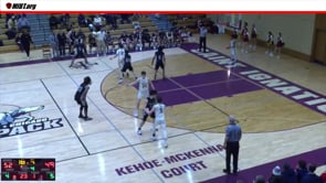 Suspect Intentional Foul on drive with player grabbing jersey.  Game Situation, Game Management.