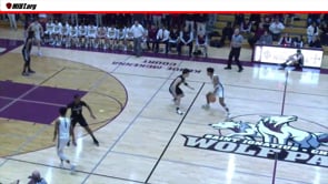 Player drive to his right and is displaced by the defender.  Hand Checking.