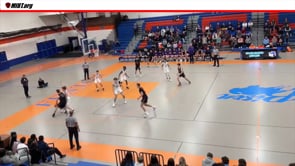 Player drives baseline, pulls up for a shot and ends up on the floor.  Foul or Flop