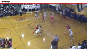 Drive from Center's primary, foul called on the floor.  Continuous motion.