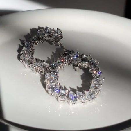 Multi Shape Swirl Earrings (4 TCW)