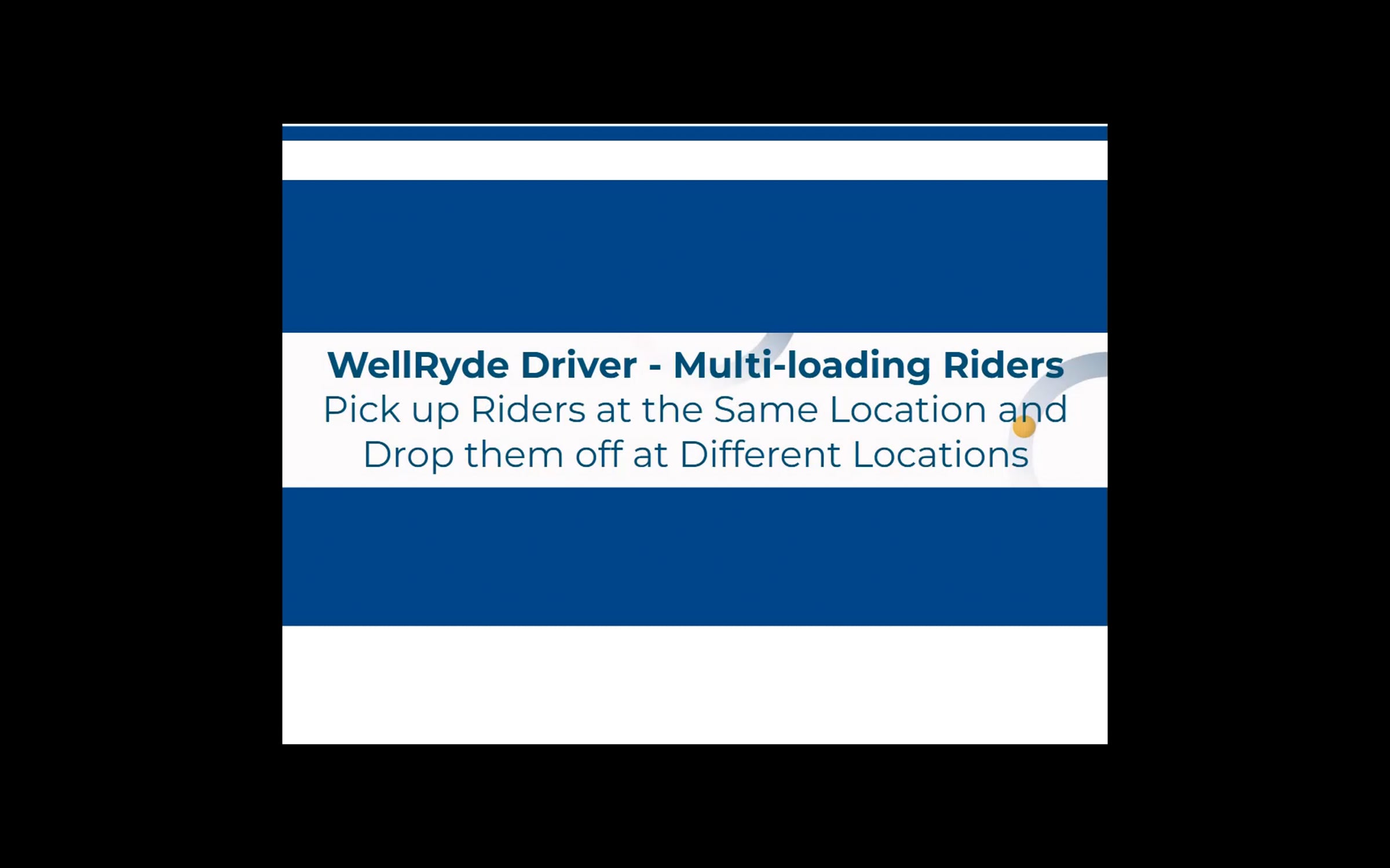 Driver - Multi loading Riders PU Same Location DO Different Locations