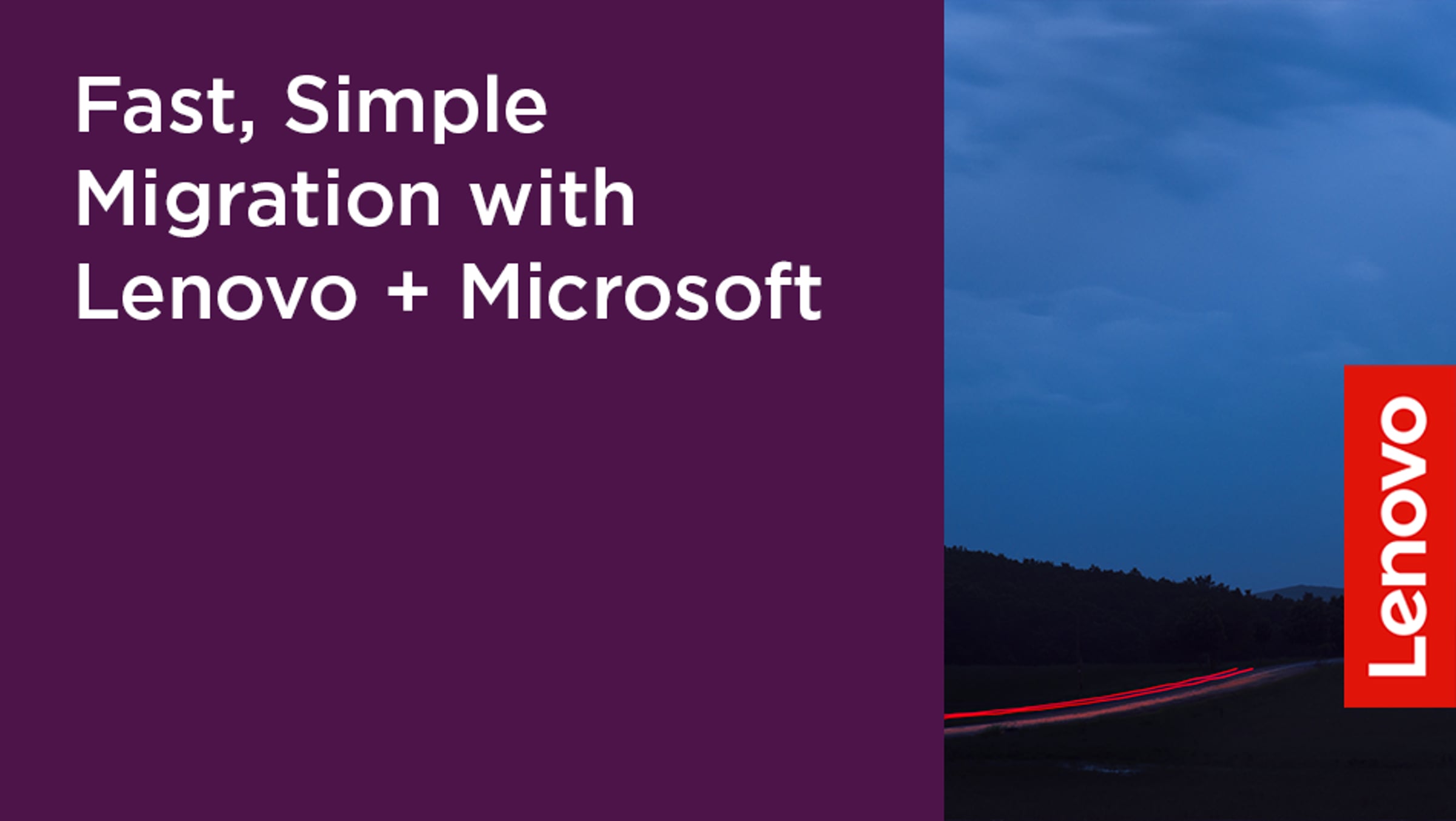Fast, Simple Migration with Lenovo + Microsoft | Videos & Movies on Vimeo
