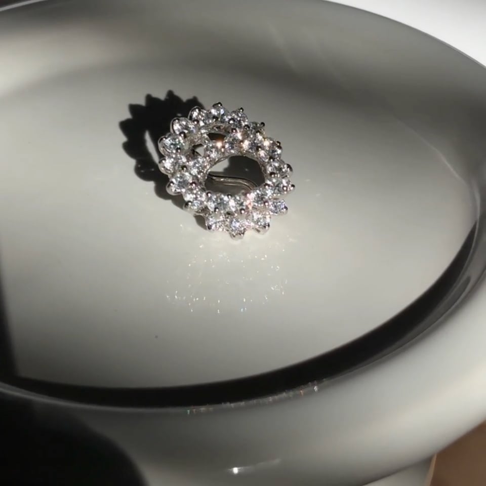 Tiffany Inspired Swirl Earrings (2.8 TCW)