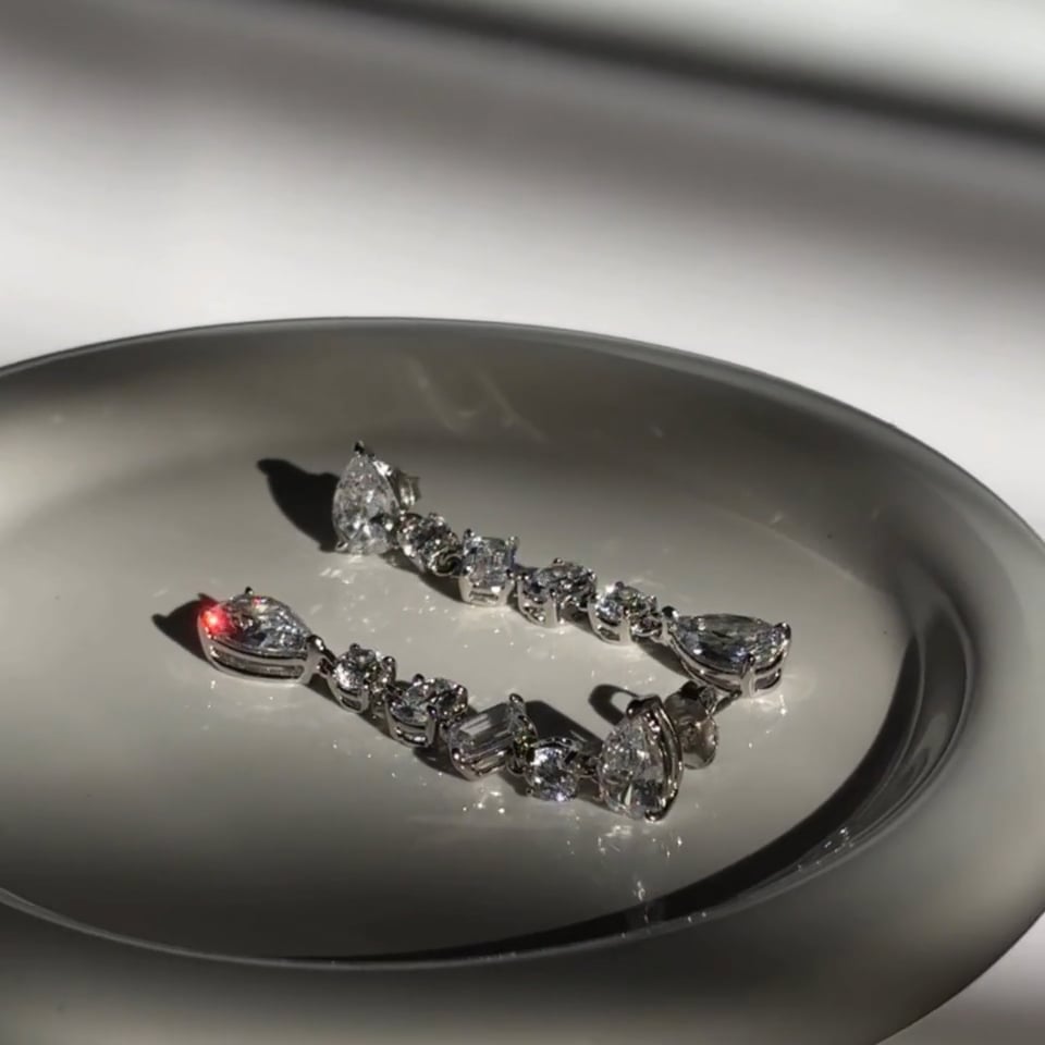 Multi Shape Drop Earrings(6 TDW)