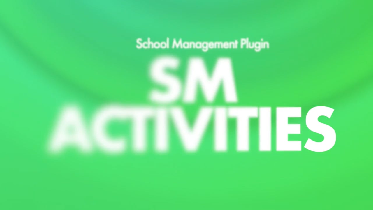 How to Use SM Activities Module in School Management Plugin _ SM ...