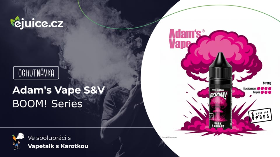 Příchutě Adam's Vape Boom Series S&V - ochutnávka (CZ)