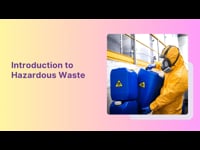 Module 1 Introduction to Hazardous Waste