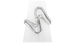 .25 ct. t.w. Diamond Double-Wave Ring in Sterling Silver
