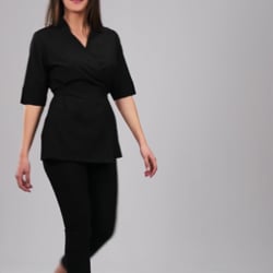 Vidéo: Tunique kimono esthétique stretch femme CARDOTA