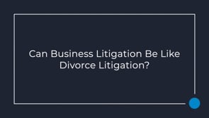 Similarities Between Divorce and Business Divorce