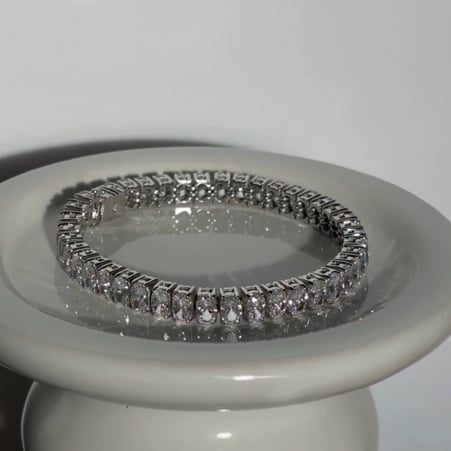 7" Oval Tennis Bracelet (21 TCW)