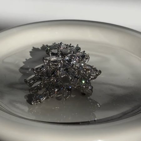 Flowing Cluster Brooch