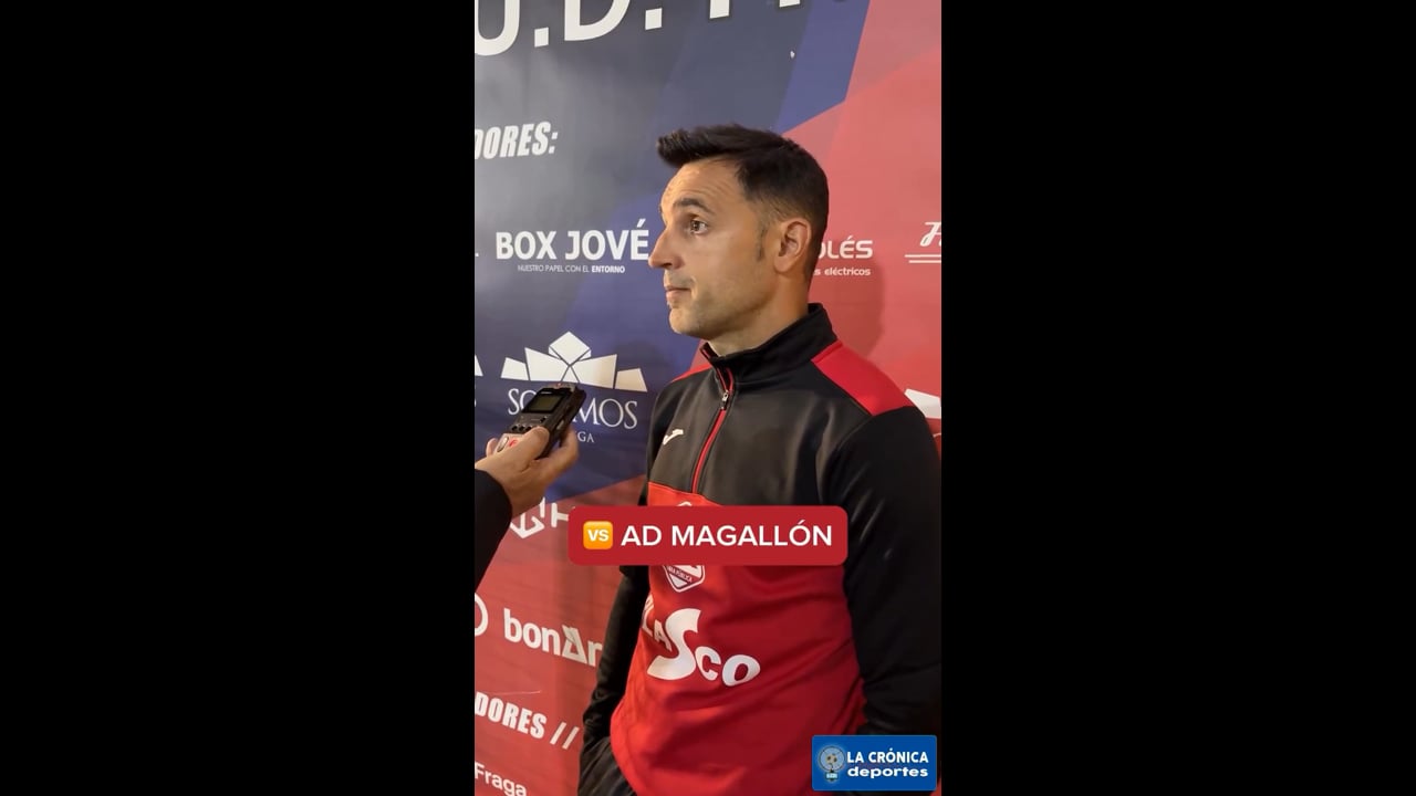 LA PREVIA / AD Magallón - UD Fraga / DAVID JIMÉNEZ (Entrenador Fraga) Jor. 10 - Regional Preferente / Gr 1 / Fuente: Facebook UD Fraga