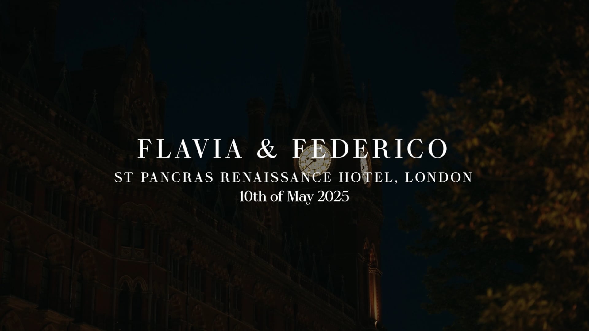 Flavia & Federico_Wedding Highlights Film at the St Pancras Hotel, London_v2