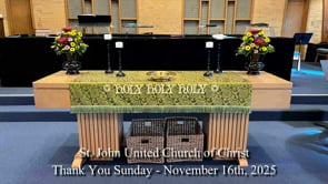 Thank You Sunday - November 16th, 2025