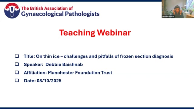 On Thin Ice - Diagnostics Challenges in Gynae Frozen Sections