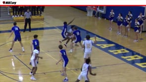 Drive from Center side, block or charge on pass under the basket.  Center goes up and drops without calling anything.