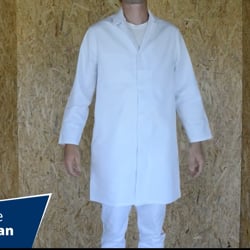 Vidéo: Blouse agroalimentaire homme blanche CHRISTIAN