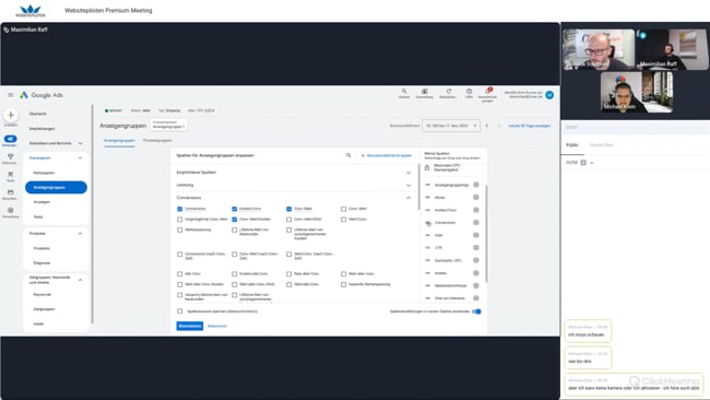 Audits für saisonale Produkte, Mehrere Domains & Weiterleitungen, Black Friday Diskussion und "Logo & Name des Unternehmens"-Assets mit Michael Klein vom 17.11.25