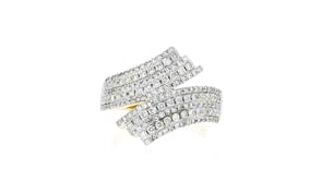 1.00 ct. t.w. Diamond Bypass Ring in 14kt Yellow Gold