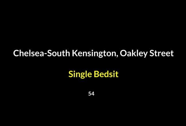 Single Bedsit in Chelsea, Kings Road Main Photo