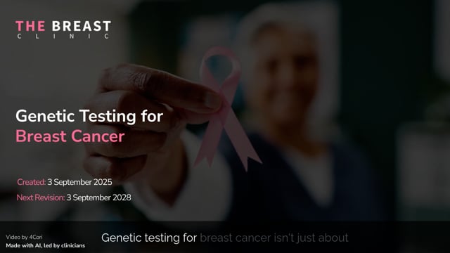 Genetic testing for breast cancer