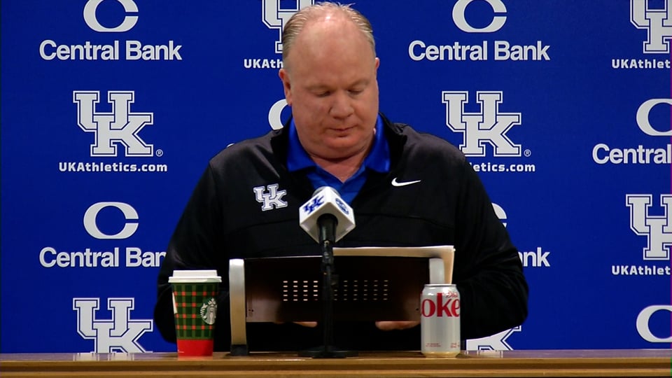 VIDEO:  Mark Stoops Previews Saturday's UK-Vanderbilt Game