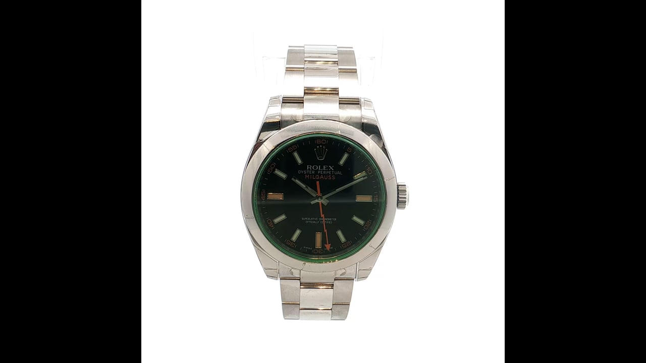 2014 Rolex Milgauss 40mm 116400 Stainless Steel – Filigree Jewelers