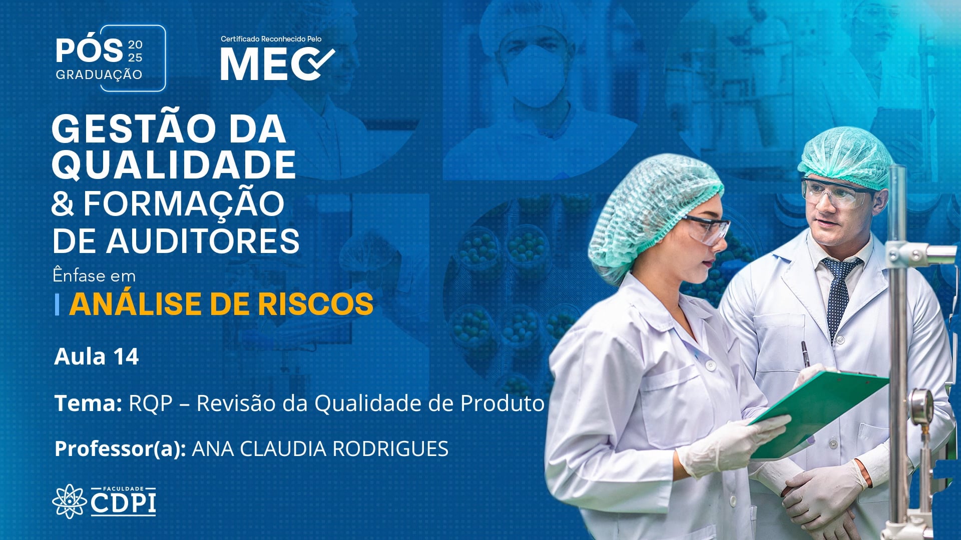 Pós Gestão da qualidade turma G10 - dia 12.11.2025