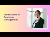 Module 1 Foundations of Customer Management