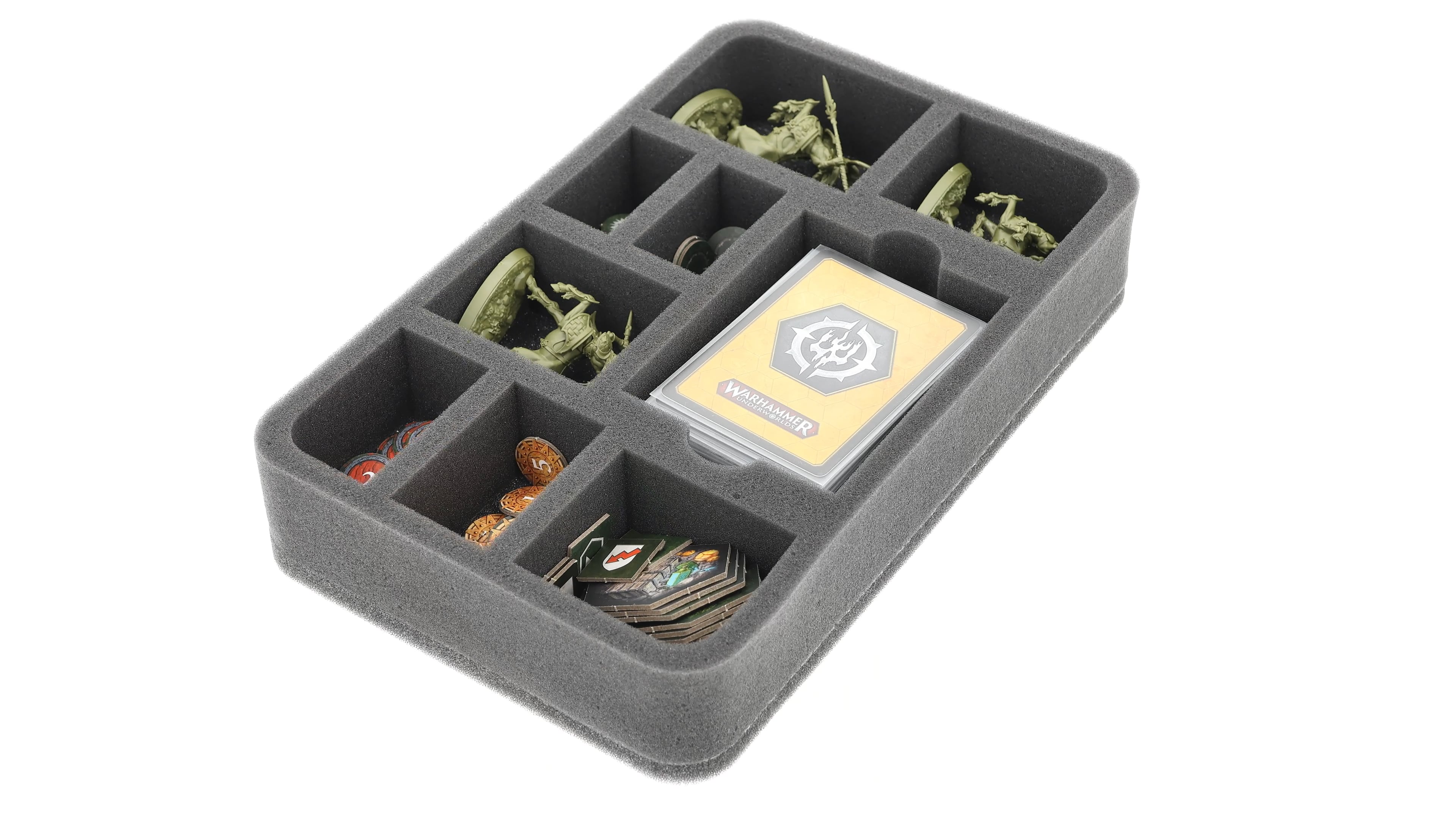 Feldherr HS100A006 Schaumstoffeinlage Für Necrons – 6 Fächer, Half-Size, Made In Germany