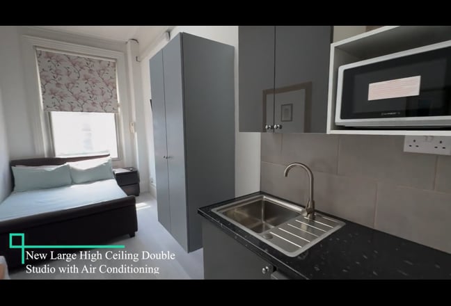 Newly Refurbished Double Studio with AC  Main Photo