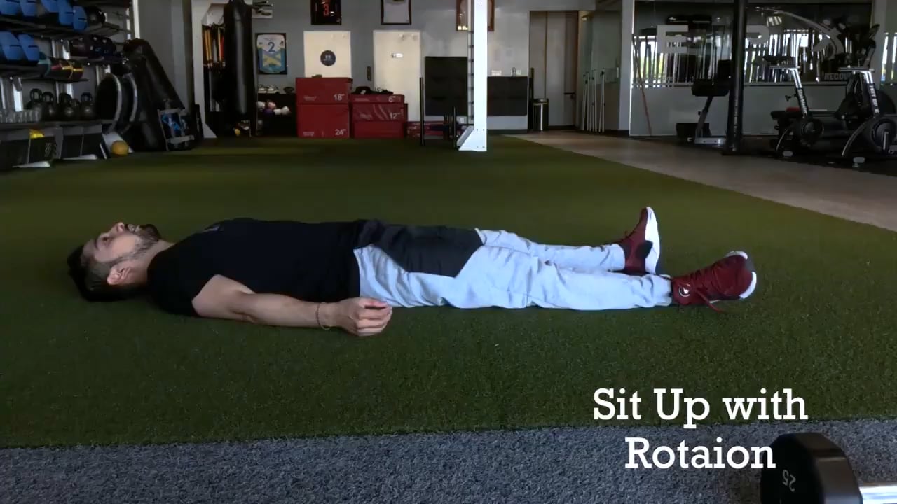 Sit Up with Rotation