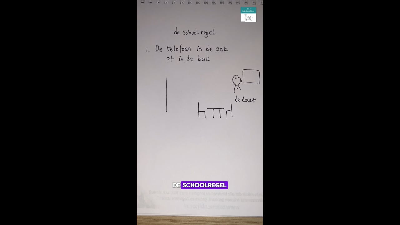 ISK- de telefoon in de zak of de bak : schoolregel