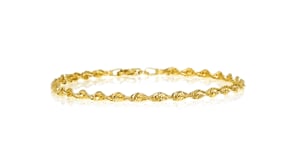 Italian 14kt Yellow Gold 2.6mm Rope Chain Bracelet