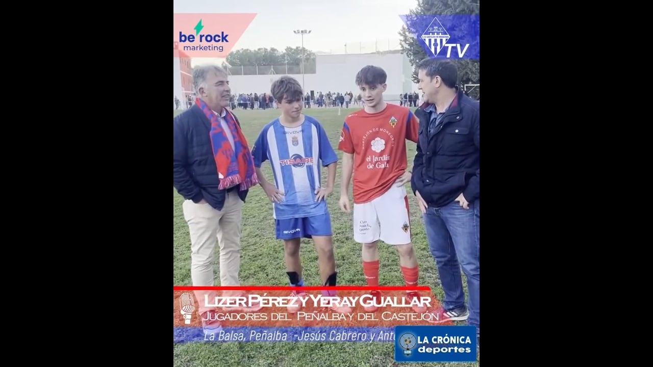 LIZER Y YERAI (Jugadores Peñalba y Castejon) At Peñalba 0-2 CD Castejón / Jor. 9 - 2ª Regional Gr 2-1 / Fuente: CD Castejón