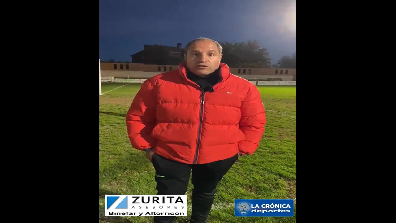 CHELU (Entrenador Altorricón) CD Altorricón 1-3 AD Sabiñanigo  Jor. 10 - Preferente Gr 1