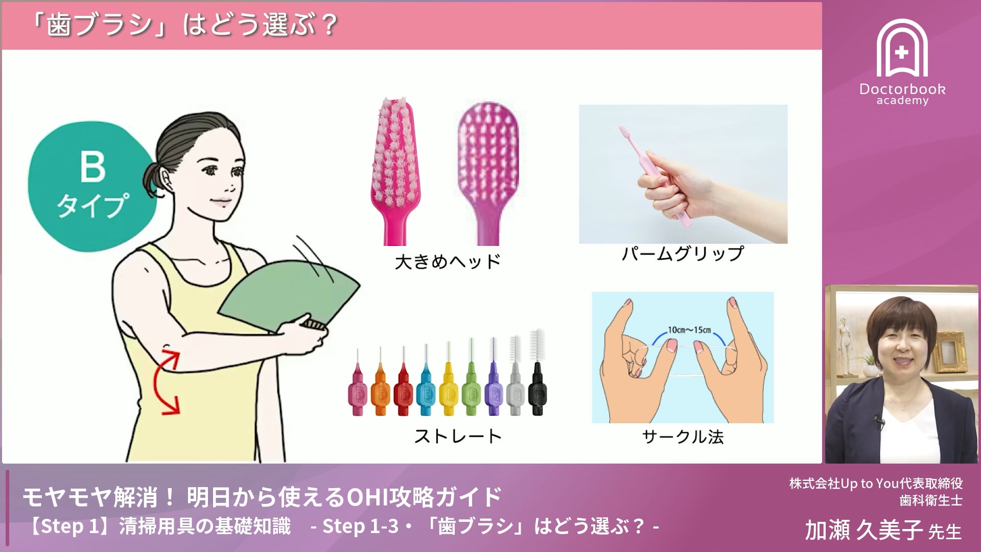 Step1-3「歯ブラシ」はどう選ぶ？