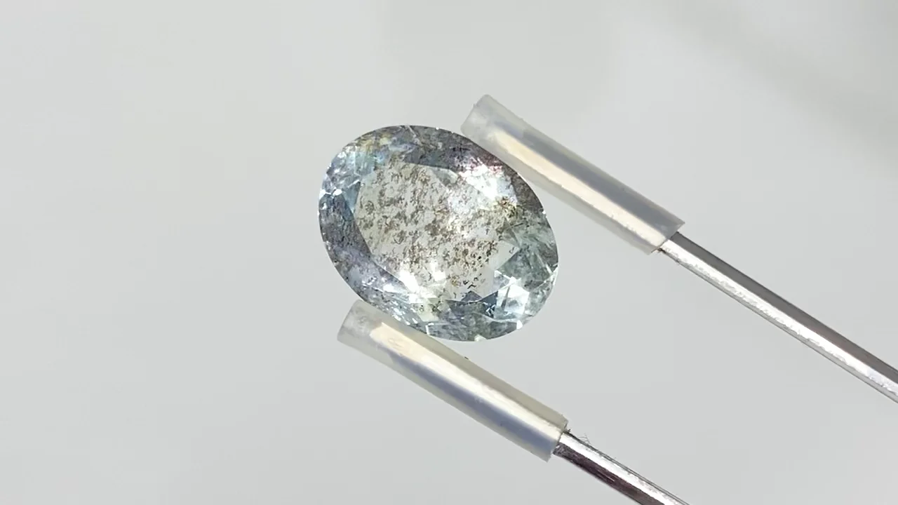 動画】【1点もの】宝石質モスアクアマリンAAA ファセットカット 1粒 NO