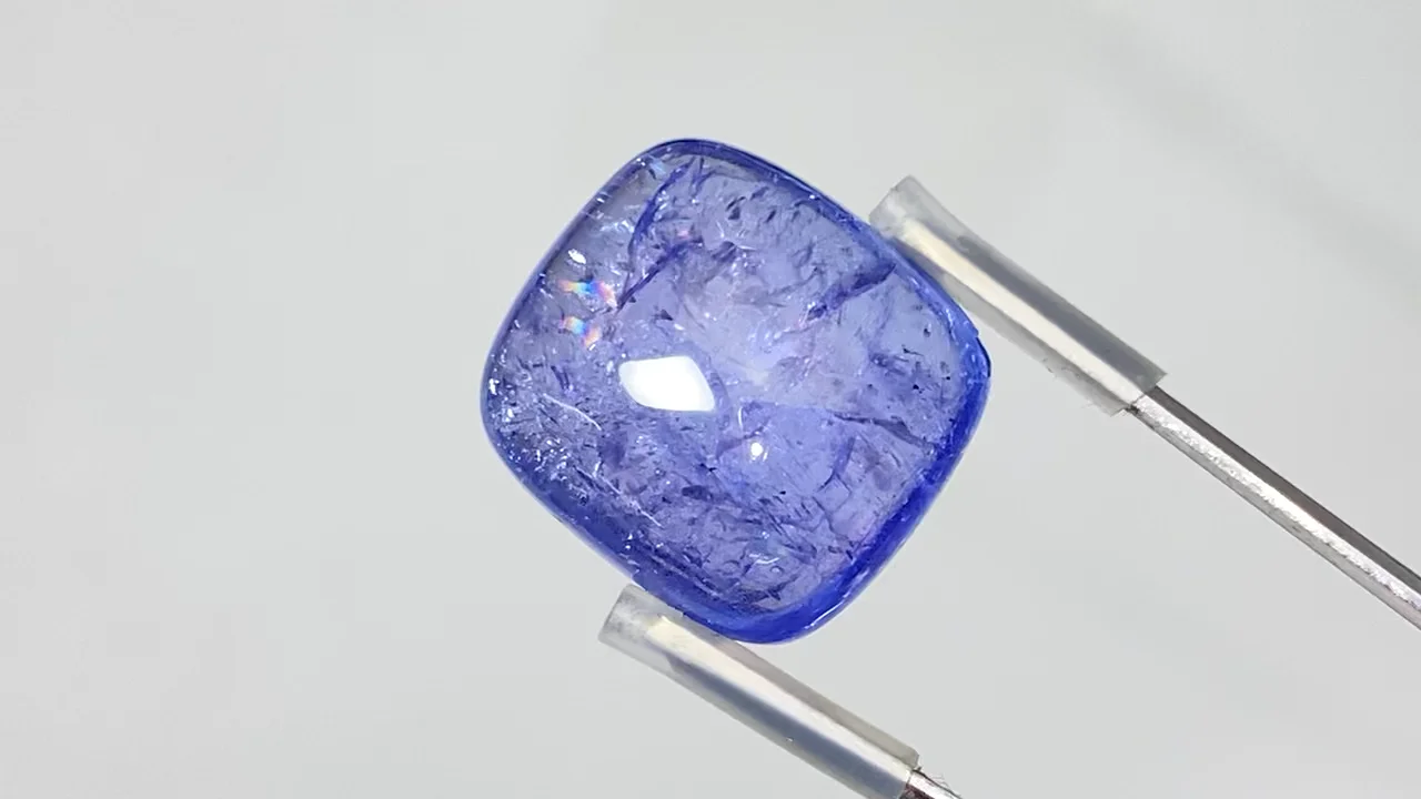 動画】【1点もの】宝石質タンザナイトAAA- ルース 1個 NO.43 - 天然石