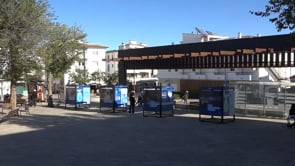 Exposició sobre el cicle urbà de l'aigua a la Plaça de les Escoles
