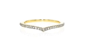 .15 ct. t.w. Diamond Chevron Ring in 10kt Yellow Gold