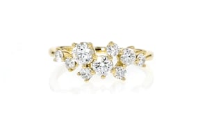 1.00 ct. t.w. Lab-Grown Diamond Cluster Ring in 14kt Yellow Gold