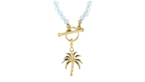 18kt Gold Over Sterling Palm Tree Charm