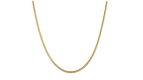 Italian 2.4mm 18kt Gold Over Sterling Snake-Chain Necklace