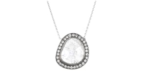 C. 1990 Vintage 1.55 ct. t.w. Diamond Slice Necklace in 18kt White Gold