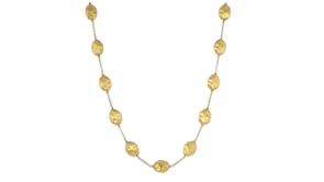 C. 2000 Vintage Marco Bicego Siviglia 18kt Yellow Gold Flat-Bead Necklace